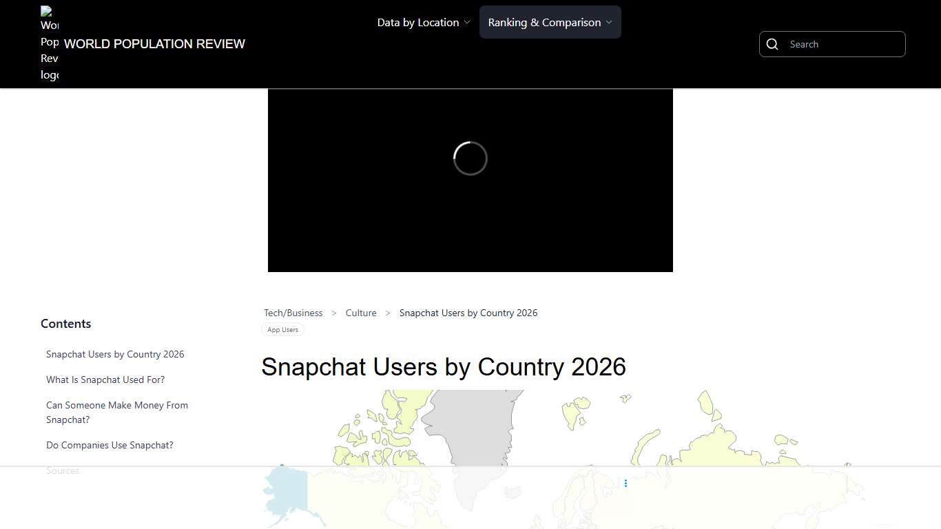 Snapchat Users by Country 2026
